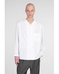 Lemaire - Camicia in Cotone Bianco - Lyst