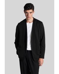 Attachment - Cardigan in Cotone Nero - Lyst