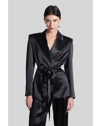 ANDAMANE - Wilder Blazer In Black Viscose - Lyst
