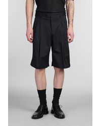 A PAPER KID - Shorts in Cotone Nero - Lyst