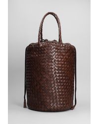 Dragon Diffusion - Jacky Bucket Hand Bag In Brown Leather - Lyst