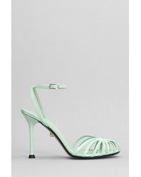 ALEVI - Ally 095 Sandals In Green Patent Leather - Lyst