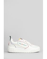 CASABLANCA - Sneakers Court in Pelle Bianca - Lyst