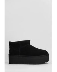 UGG - Classic Ultra Mini Low Heels Ankle Boots - Lyst