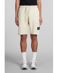 Stone Island - Shorts in Cotone Verde - Lyst