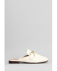 Bibi Lou - Slipper-Mule Vela Loafer in Pelle Bianca - Lyst