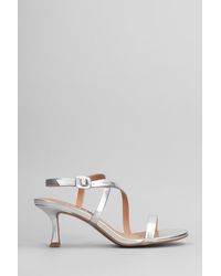 Bibi Lou - Sandali Nica 65 in Pelle Argento - Lyst