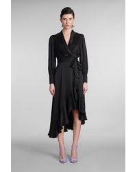 Zimmermann - Dress In Black Silk - Lyst