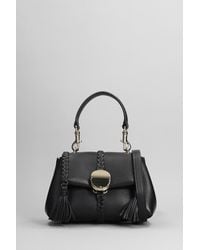Chloé - Penelope Shoulder Bag In Black Leather - Lyst