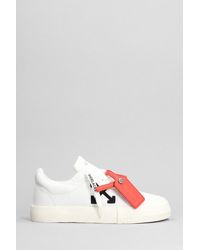 Off-White c/o Virgil Abloh - Sneaker vulcanizzate a bassa tela bianca - Lyst