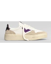 4b12 - Hyper Sneakers In White Suede And Leather - Lyst