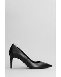 Michael Kors - Alina Pumps In Black Leather - Lyst