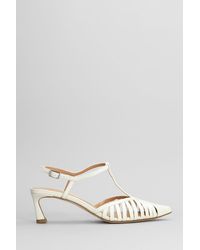 Chantal - Decollete in Pelle Bianca - Lyst