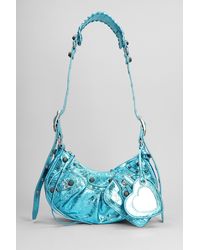 Balenciaga - Borsa a spalla Le cagole sho xs in Pelle Celeste - Lyst