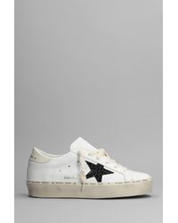 Golden Goose - Hi Star Sneakers In Leather - Lyst