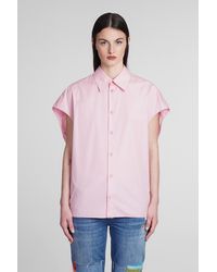 Marni - Camicia in Cotone Rosa - Lyst