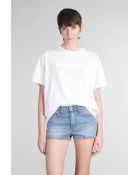 Alexander Wang - T-Shirt in Cotone Bianco - Lyst