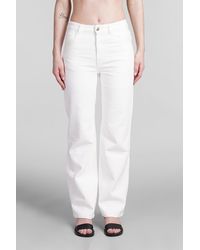 Chloé - Jeans In White Cotton - Lyst