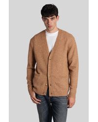 Ballantyne - Cardigan In Camel Wool - Lyst