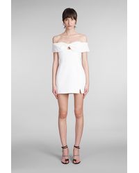 Self-Portrait - Dress In White Polyester - Lyst