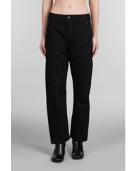 Lemaire - Jeans in Cotone Nero - Lyst
