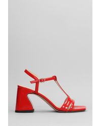Marc Ellis - Sandals In Red Leather - Lyst