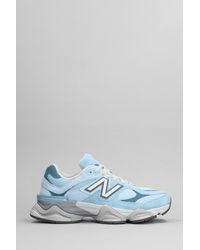 New Balance - 9060 Sneakers In Cyan Suede And Fabric - Lyst