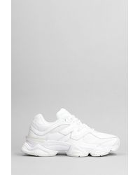 New Balance - Sneakers 9060 in pelle e tessuto Bianco - Lyst