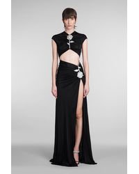 David Koma - Dress In Black Viscose - Lyst