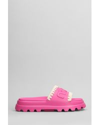 Mou - Eva Onepiece Flats In Fuxia Rubber/plasic - Lyst