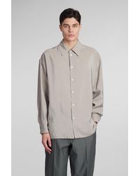Lemaire - Camicia in Cotone Verde - Lyst