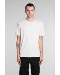 Transit - T-shirt In Beige Cotton - Lyst