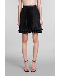 Balmain - Skirt In Black Polyester - Lyst