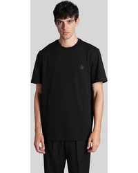 Golden Goose - T-Shirt in Cotone Nero - Lyst