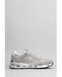 Premiata - Mase Sneakers In Grey Suede And Fabric - Lyst