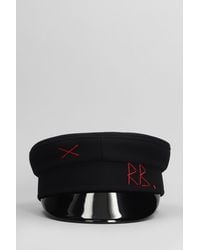 Ruslan Baginskiy - Logo-embellished Hats In Black Wool - Lyst