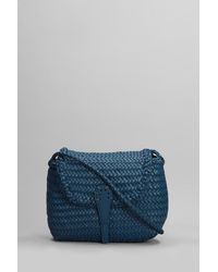 Dragon Diffusion - Mini City Shoulder Bag In Blue Leather - Lyst