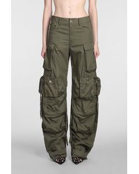 The Attico - Fern Pants In Green Cotton - Lyst
