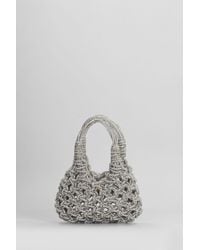 HIBOURAMA - Vannifique Mini Hand Bag In Silver Resin - Lyst
