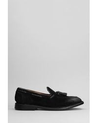Green George - Loafers In Black Suede - Lyst