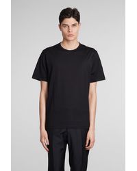 Theory - T-shirt In Black Cotton - Lyst