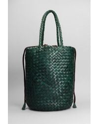 Dragon Diffusion - Jacky Bucket Hand Bag In Green Leather - Lyst