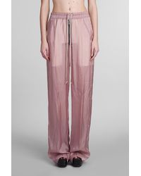Rick Owens - Drawstring Geth Bela Pants In Rose-pink Polyamide Polyester - Lyst