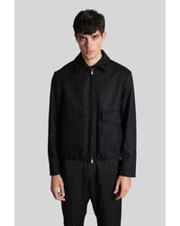 Barena - Magan Casual Jacket In Black Wool - Lyst