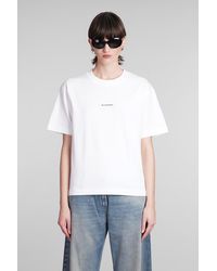 Acne Studios - T-Shirt in Cotone Bianco - Lyst