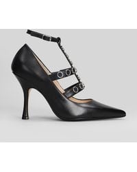 Anna F. - Pumps In Black Leather - Lyst