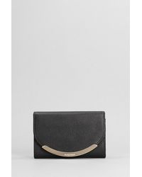 See By Chloé - Lizzie Wallet In Black Leather - Lyst