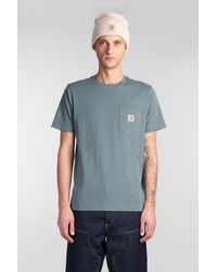 Carhartt - S-s Pocket T-shirt T-shirt In Green Cotton - Lyst