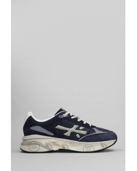 Premiata - Sneakers Moerun in Camoscio e Tessuto Blu - Lyst