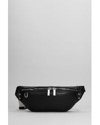 Rick Owens - Geo Bumbag Waist Bag In Black Leather - Lyst